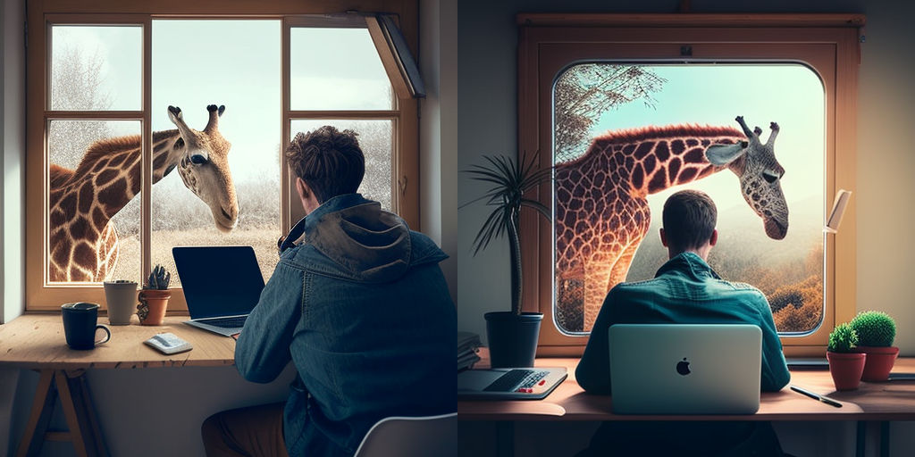 Guy with giraffe Guy with giraffe